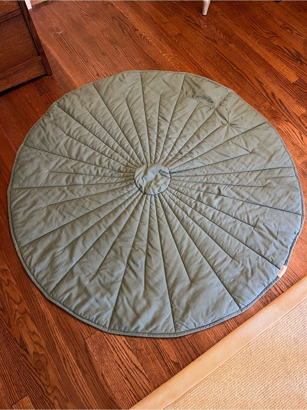 WildBird Linen Quilted Playmat in Acadian/Dove